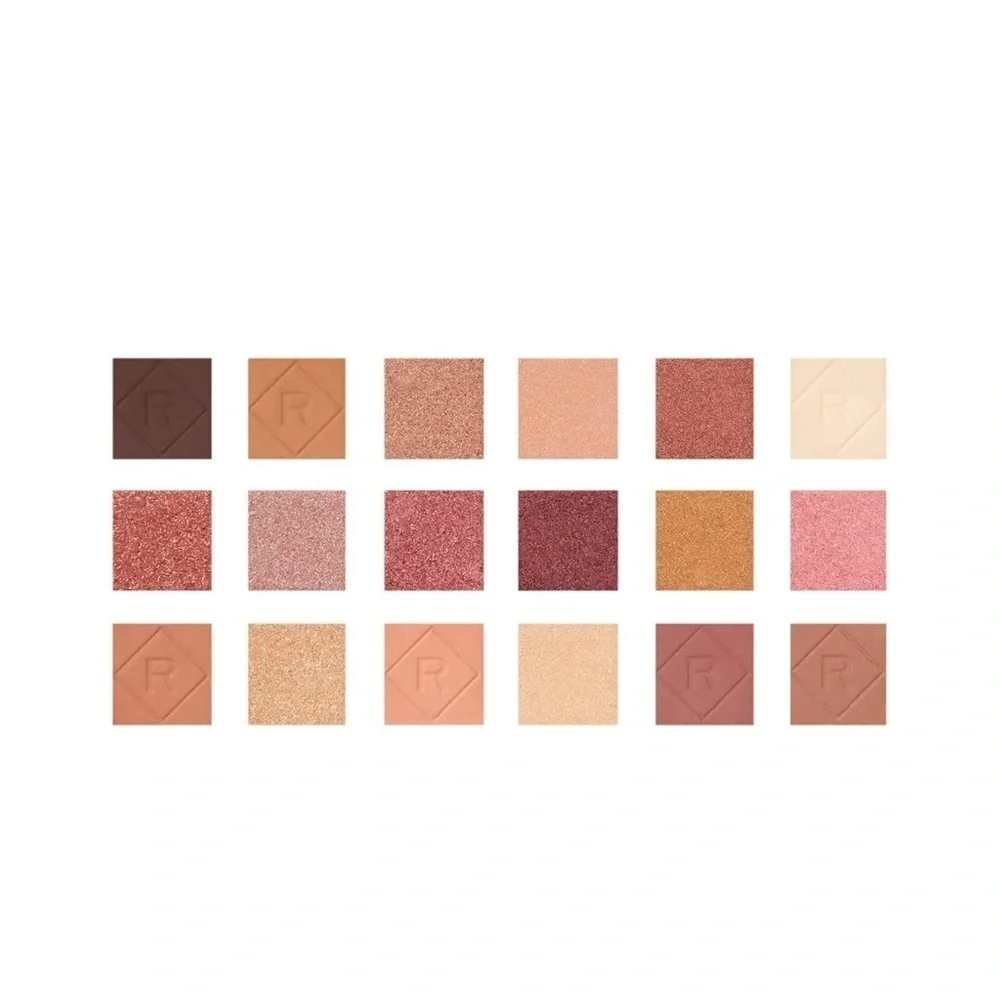 NEW Makeup Revolution Glam Glow Soft Glamour Eyeshadow Palette 18 Shades Neutral